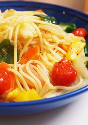 夏野菜のペペロンチーノ(唐辛子抜き)-レシピのメイン写真