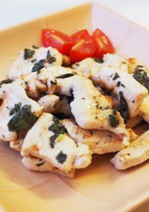 ムネ肉ヘルシーレモンバジルチキン-レシピのメイン写真