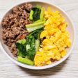 江戸菜の3色そぼろご飯