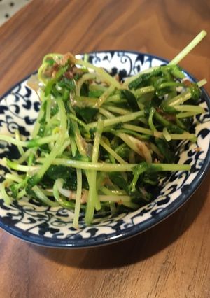 簡単豆苗シャキシャキ炒め-レシピのメイン写真
