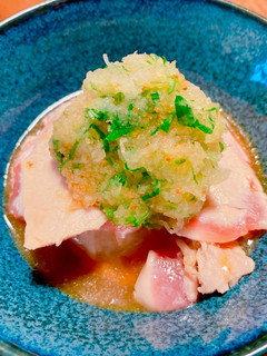鮪の炙りポン酢☆一味大葉おろし-レシピのメイン写真