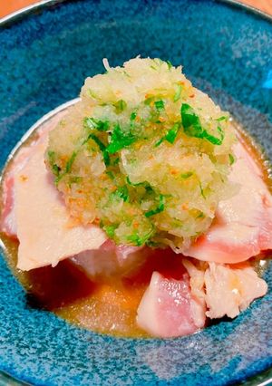 鮪の炙りポン酢☆一味大葉おろし-レシピのメイン写真