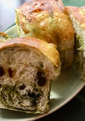 ♡抹茶ラムレーズン食パン♡-レシピのメイン写真