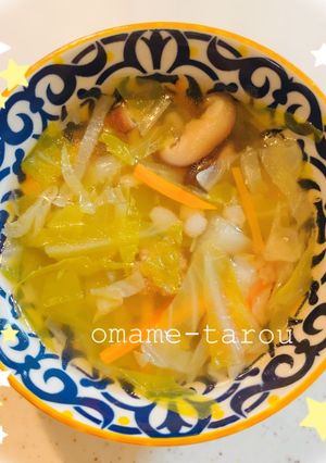挽肉とキャベツと押麦のスープ-レシピのメイン写真
