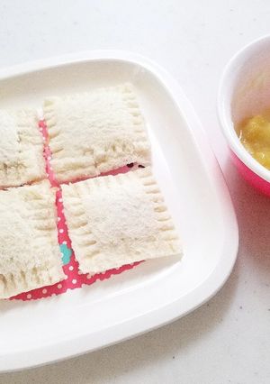【幼児食】バナナペーストのサンドイッチ-レシピのメイン写真