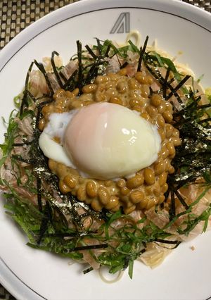 暑い夏を のりきろう 超簡単、納豆素麺-レシピのメイン写真