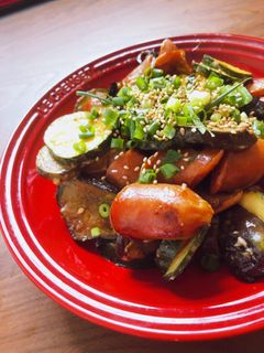 ウィンナーと夏野菜のオイスターマヨ炒め-レシピのメイン写真