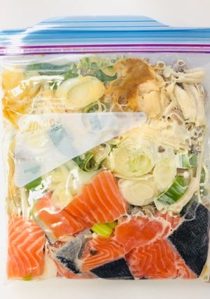 【下味冷凍】鮭とキノコの味噌マヨ-レシピのメイン写真