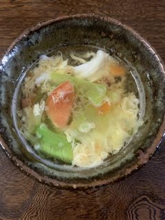 レタスとトマトのかき玉スープ-レシピのメイン写真
