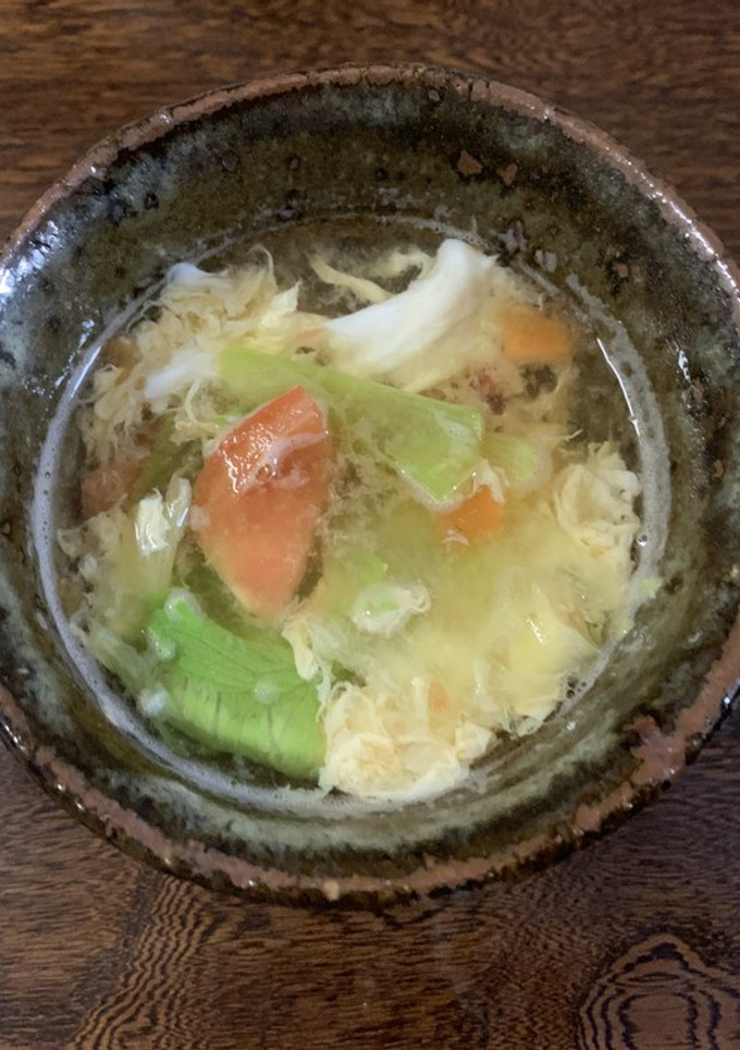 レタスとトマトのかき玉スープ-レシピのメイン写真