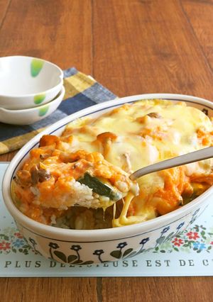 チキンとかぼちゃのトマトクリームドリア-レシピのメイン写真
