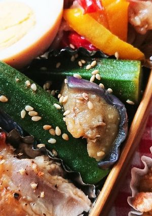お弁当★5分♪ナスとオクラ南蛮★作り置き-レシピのメイン写真