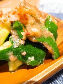 叩きキュウリのさっぱり梅肉和え♪-レシピのメイン写真