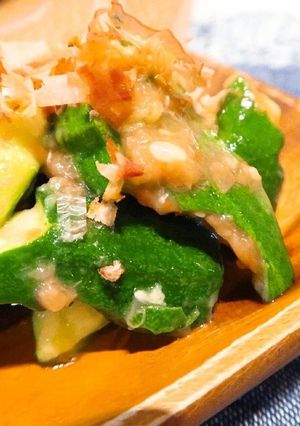 叩きキュウリのさっぱり梅肉和え♪-レシピのメイン写真