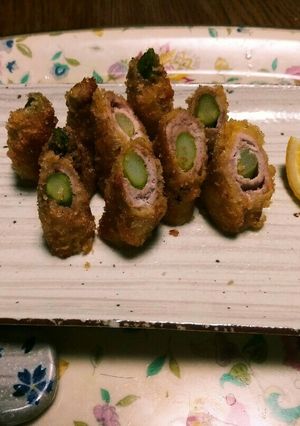 グリーンアスパラ✨の肉巻きフライ☺✨⛄☕-レシピのメイン写真