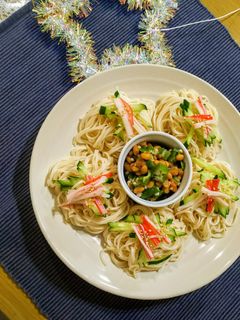 オクラ納豆*夏そうめん-レシピのメイン写真
