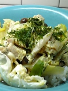 あさりの卵とじ丼-レシピのメイン写真