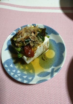 めかぶ胡瓜の梅肉あえやっこ-レシピのメイン写真