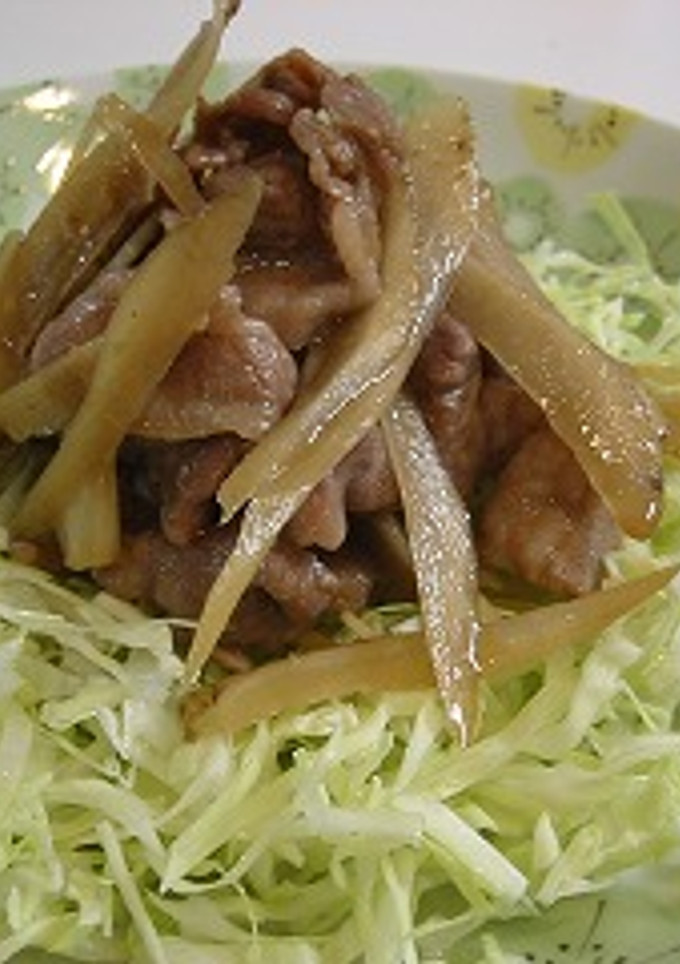 しゃきしゃきゴボウと豚肉の柚胡椒炒め-レシピのメイン写真
