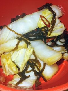簡単!!白菜の塩昆布漬け-レシピのメイン写真