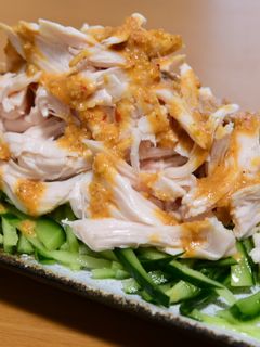 自家製ごまだれの棒棒鶏(バンバンジー)-レシピのメイン写真