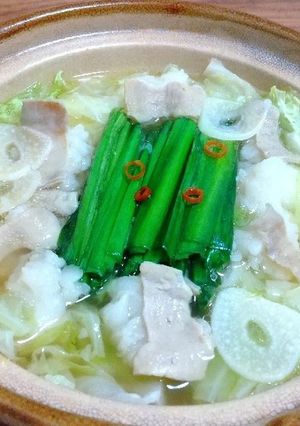 白だしで簡単もつ鍋-レシピのメイン写真