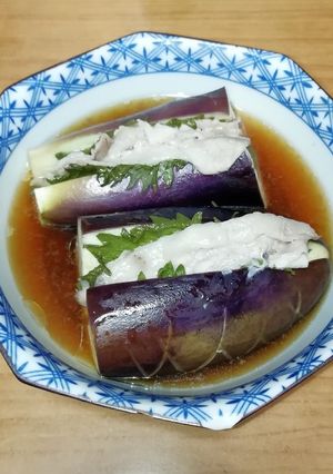 ナスと豚肉のレンジ蒸し-レシピのメイン写真