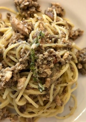 和風♡オイルサーディンのそぼろパスタ-レシピのメイン写真