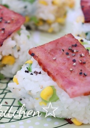 とうもろこしとベーコンの焼きおにぎり-レシピのメイン写真