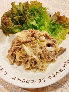 ☆☆豚こま肉とえのきのネギ塩ダレ炒め☆☆-レシピのメイン写真