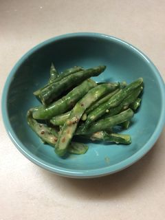 インゲンのごまドレ粒マスタード和え-レシピのメイン写真