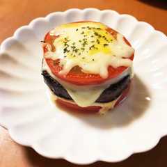 รูปของ 簡単＊茄子&トマト&チーズの重ね焼き＊