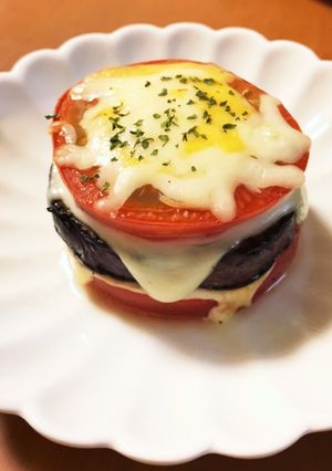 簡単＊茄子&トマト&チーズの重ね焼き＊-レシピのメイン写真