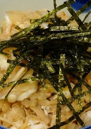 鯛の切り身、エノキ、ショウガの鯛めし-レシピのメイン写真