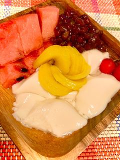 フルーツたっぷりお手軽豆花(トウファ)-レシピのメイン写真