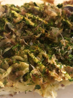 休日ご飯に!鯖缶★ガリでお好み焼き-レシピのメイン写真
