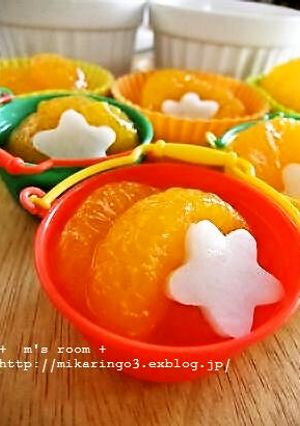 みかん缶詰noお弁当寒天ゼリー-レシピのメイン写真