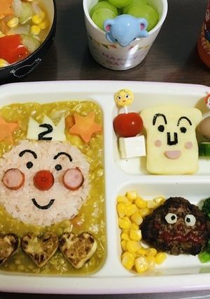 アンパンマンプレート☆2歳バースデー-レシピのメイン写真