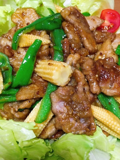超簡単!豚肉の中華ドレッシング炒め!-レシピのメイン写真
