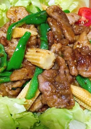超簡単！豚肉の中華ドレッシング炒め！-レシピのメイン写真