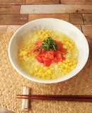 冷凍トマトとコーンの冷やしラーメン