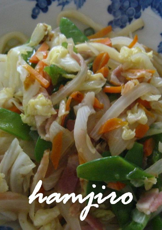 ５分放置☆蒸し野菜の焼きうどん♪-レシピのメイン写真
