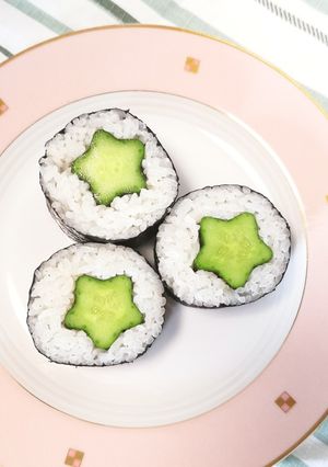 お星さまのかっぱ巻き-レシピのメイン写真