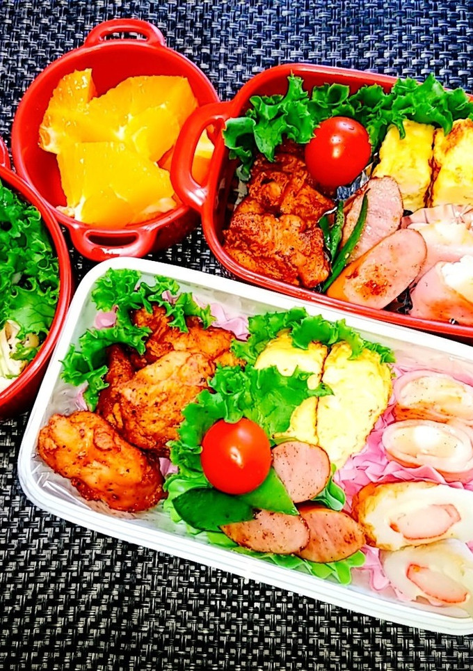 息子と娘のお弁当'20.7.13-レシピのメイン写真