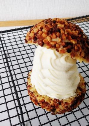 キノコシュークリーム※糖質制限アイスシュ-レシピのメイン写真