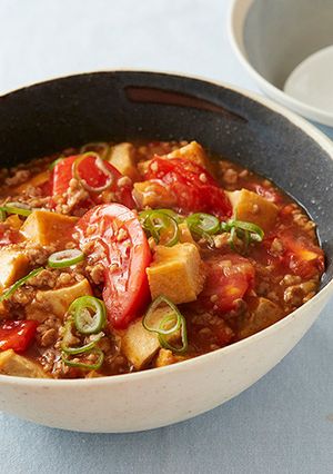 厚揚げ豆腐とトマトの和風麻婆-レシピのメイン写真
