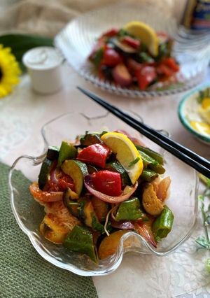 南イタリアの野菜料理チャンボッタそうめん-レシピのメイン写真