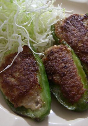 ｳﾁのｺﾞﾁｿｳ♫♬ピーマンの肉詰め♪-レシピのメイン写真