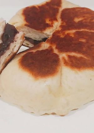 30分で完成！フライパンでビッグあんぱん-レシピのメイン写真
