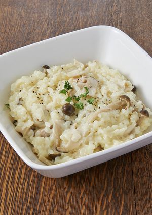 レンジで!鶏ときのこのクリームリゾット-レシピのメイン写真